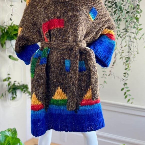 KANSAI YAMAMOTO (F/W 1977) Vintage Brown Wool Sweater/Dress | med/large/x-large - Picture 4 of 8